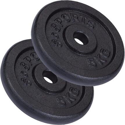 Disque musculation fonte - Set 2x5kg