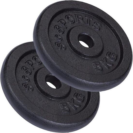 Disque musculation fonte - Set 2x5kg