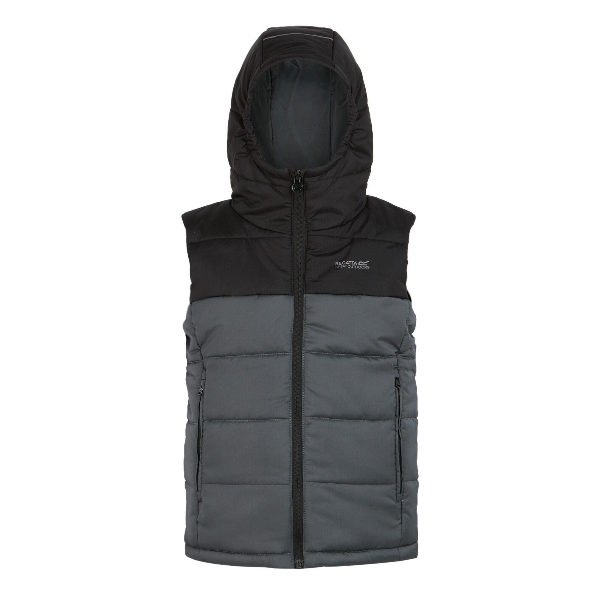 REGATTA Gilet Bambini Regatta Lofthouse II Nero Grigio Foca