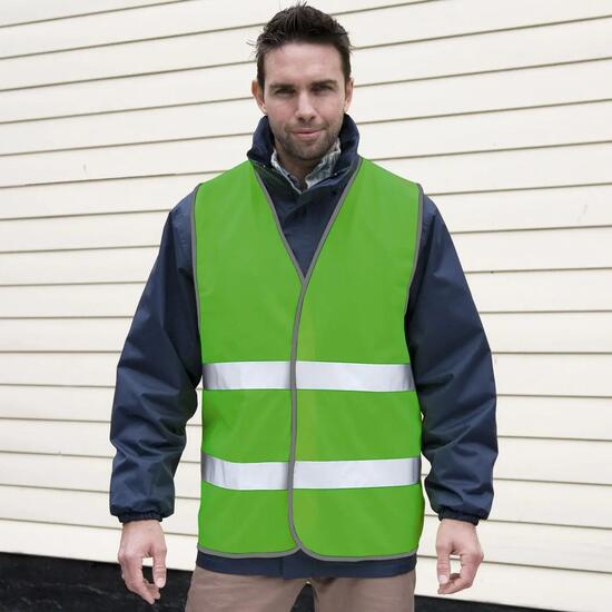 SAFEGUARD By Gilet Haute Visibilité ENHANCE Adulte (Vert Citron)