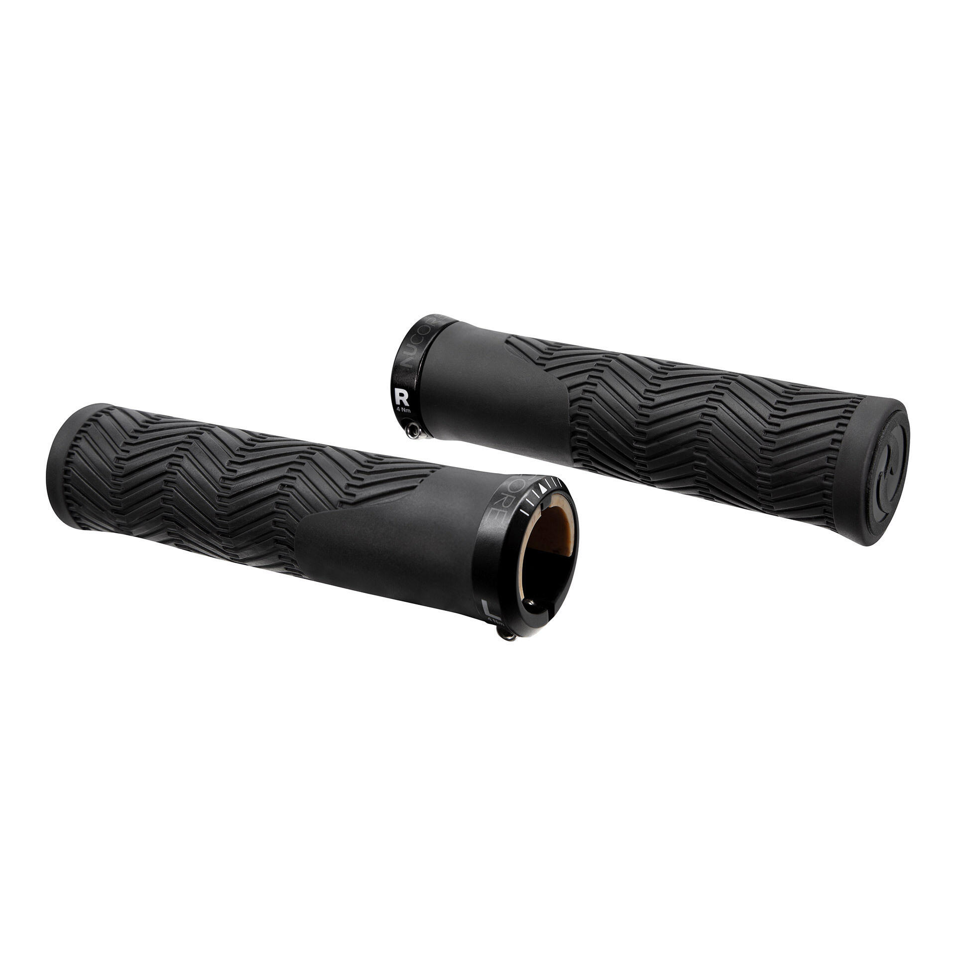 HERRMANS Nucore Trail Wave punhos 130 mm (par), preto 2/5