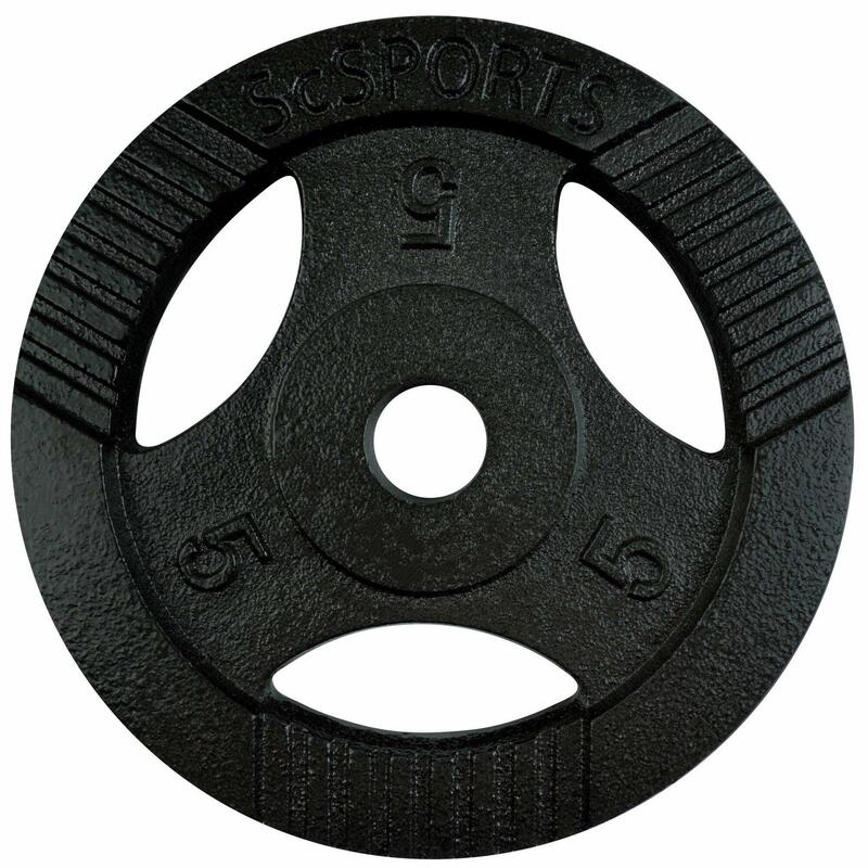 Set de discuri de greutate 20 KG (4x 5) 30 si 31mm fonta cu grip negru ScSPORTS