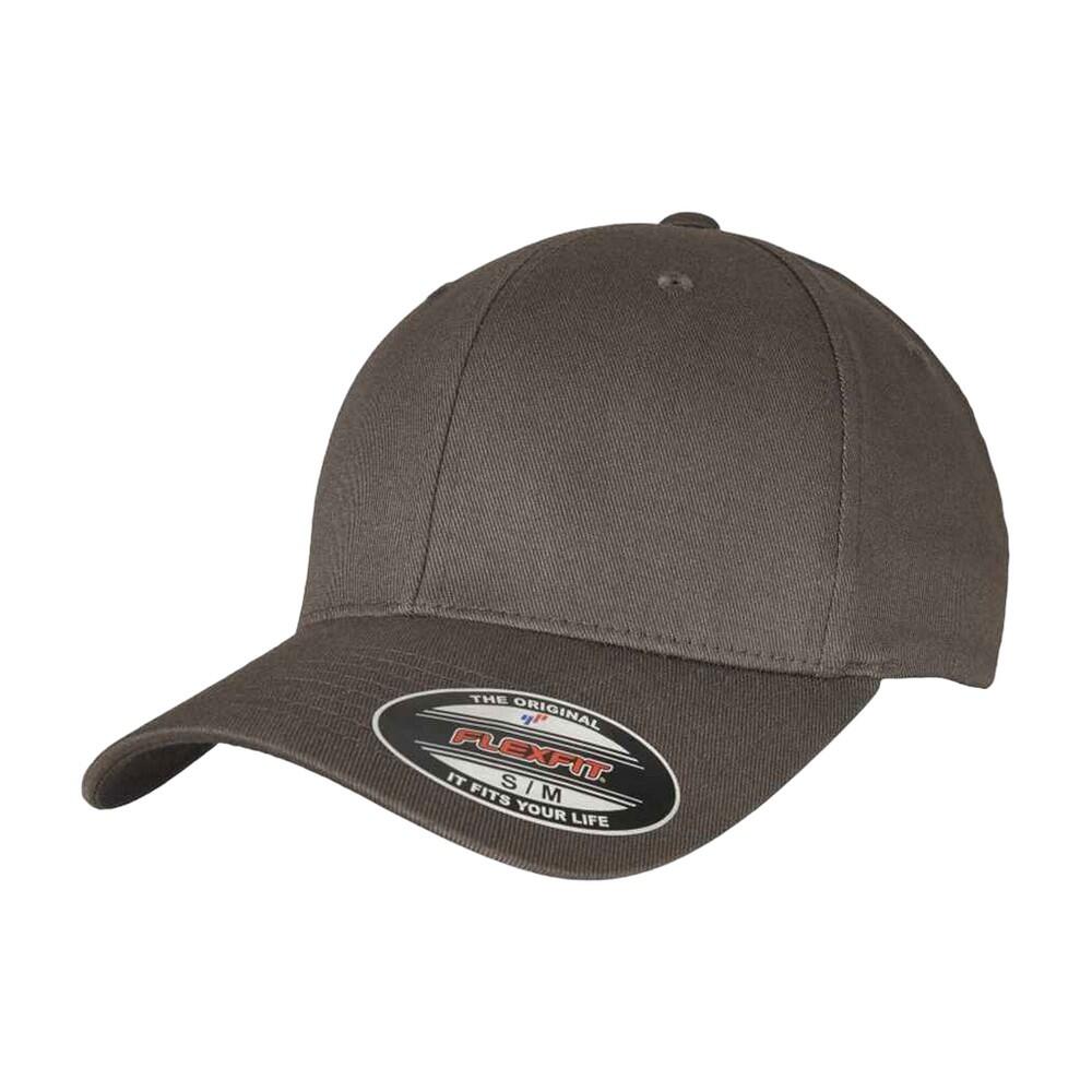 FLEXFIT Unisex Wooly Combed Cap (Dark Grey/Dark Grey)