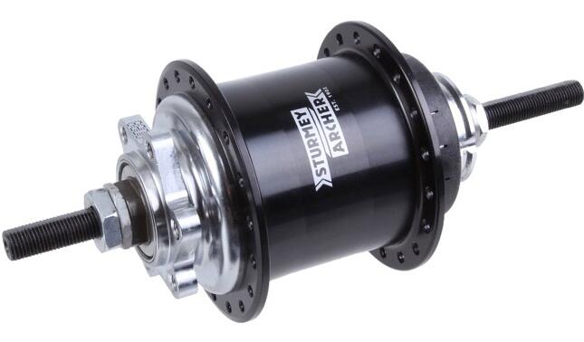 STURMEY ARCHER Sturmey Archer RS-RK3 Achternaaf 3V Vrijloop met 6-P Disk 36G Zwart
