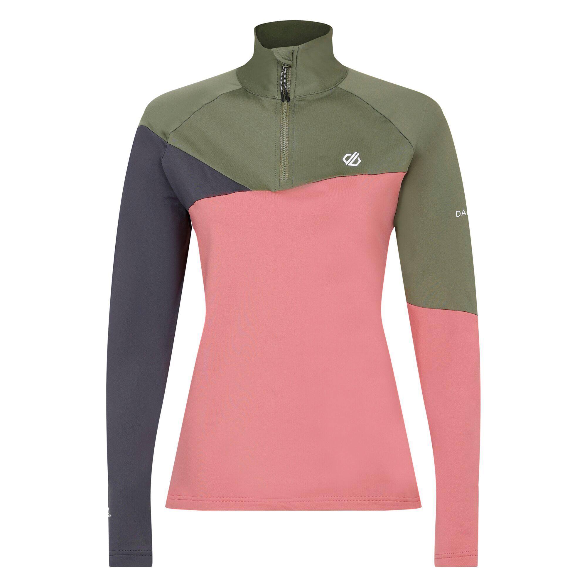 Dare 2b - Haut De Sport Ice Femme (vert Olive / Vieux Rose) - T-shirt Manches Courtes - Rose - 34 2xs - Decathlon