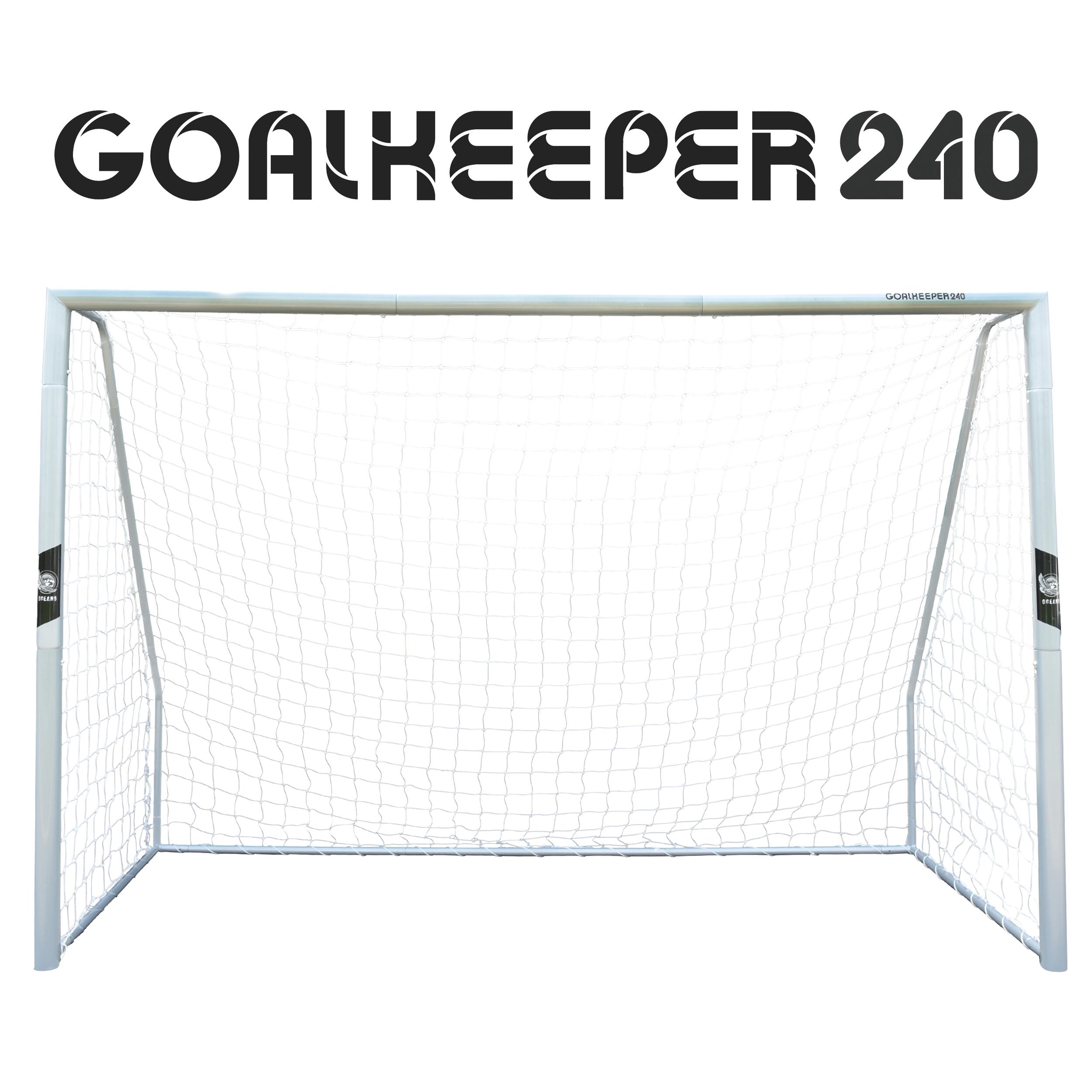 XXL Voetbaldoel - Goalkeeper voor de tuin, metaal, 2.4m 1/1