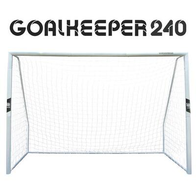 Xxl voetbaldoel - goalkeeper voor de tuin. metaal. 2.4m