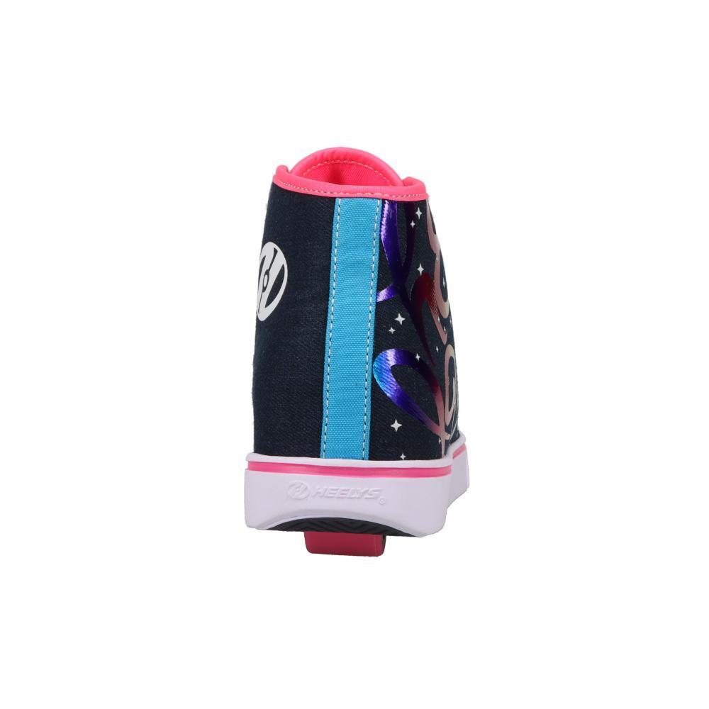Veloz Denim/Rainbow Kids Heely Shoe 4/6