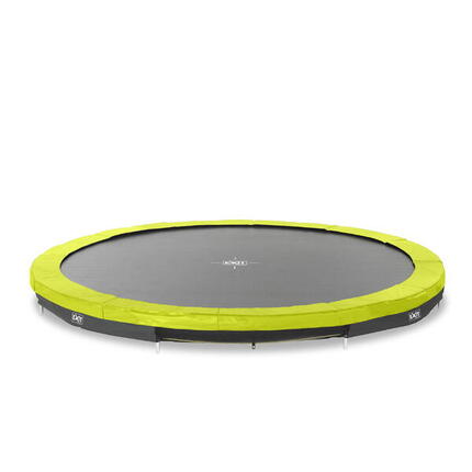 Grand trampoline enterré ø427cm pour le jardin Silhouette Sports rond vert