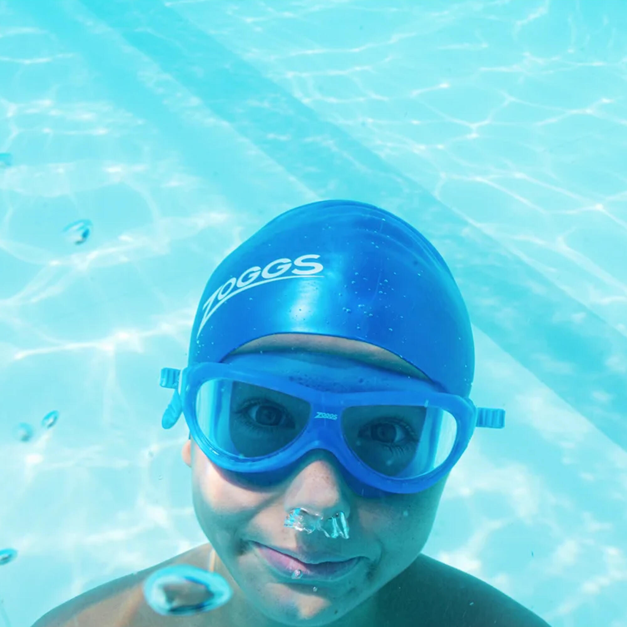 Childrens/Kids Phantom 2024 Swimming Goggles (Blue/White) 2/2