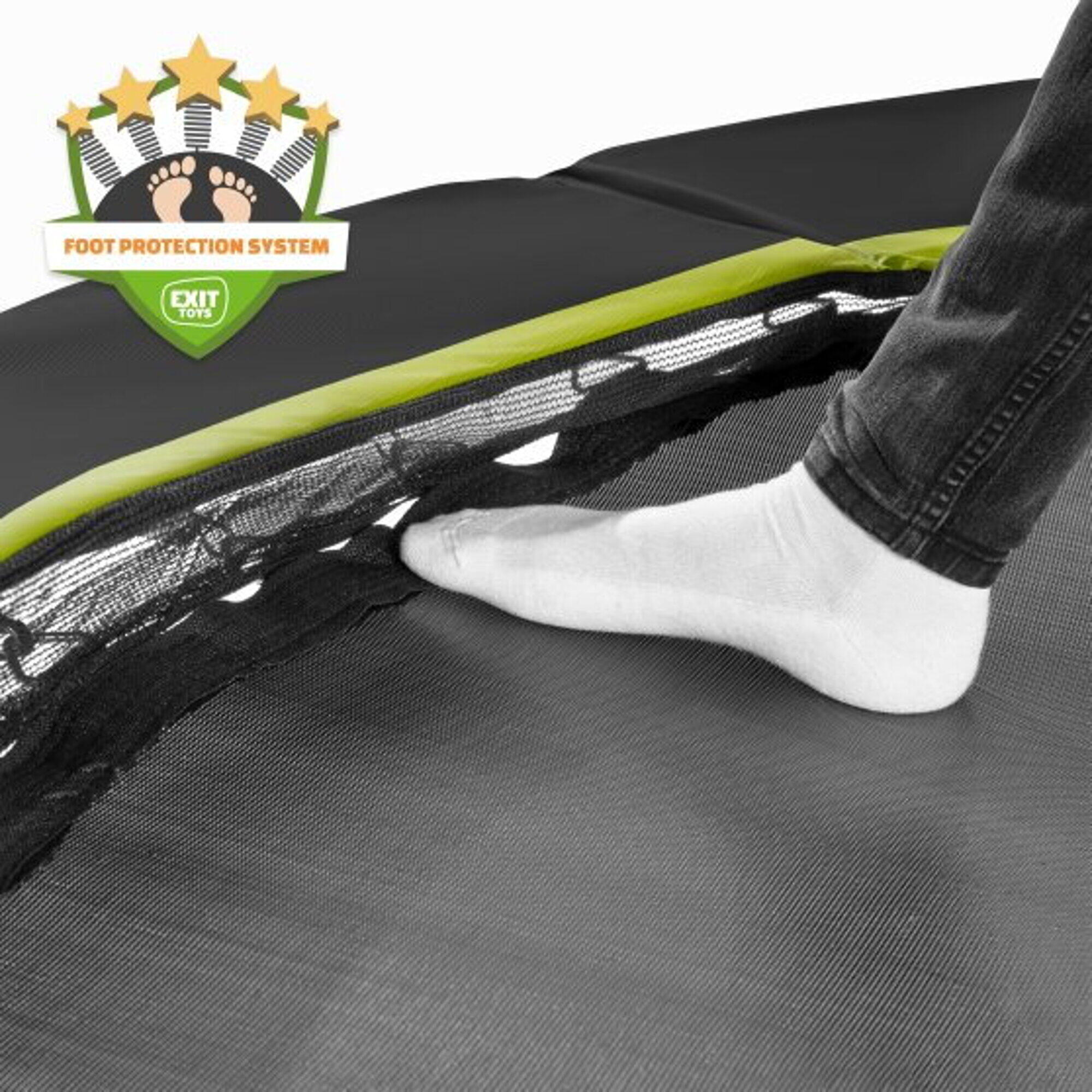 Trampoline enterré Silhouette sports 153x214cm 3/4