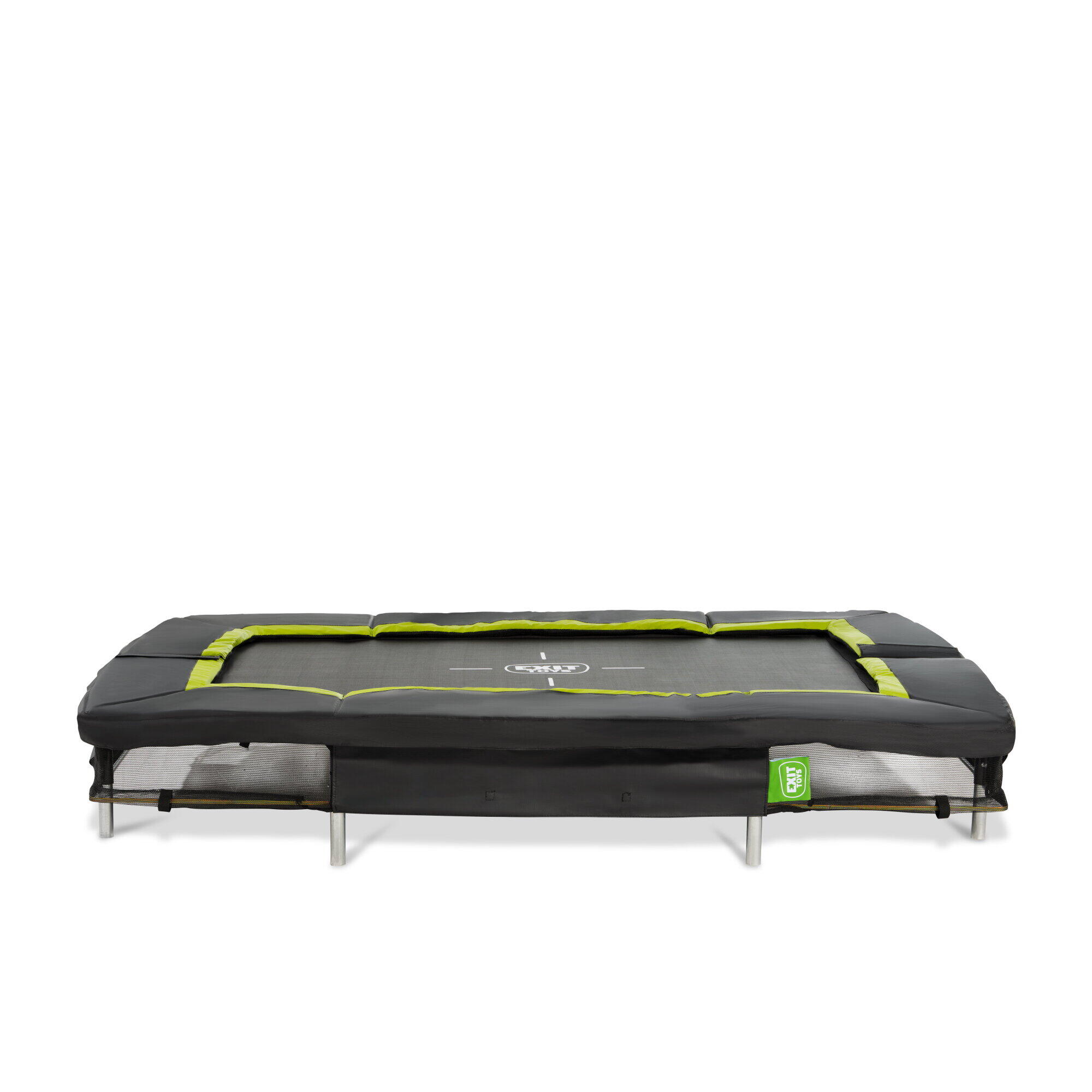 Exit Toys - Trampoline Enterré Silhouette Sports 153x214cm - Trampoline - Noir - Decathlon