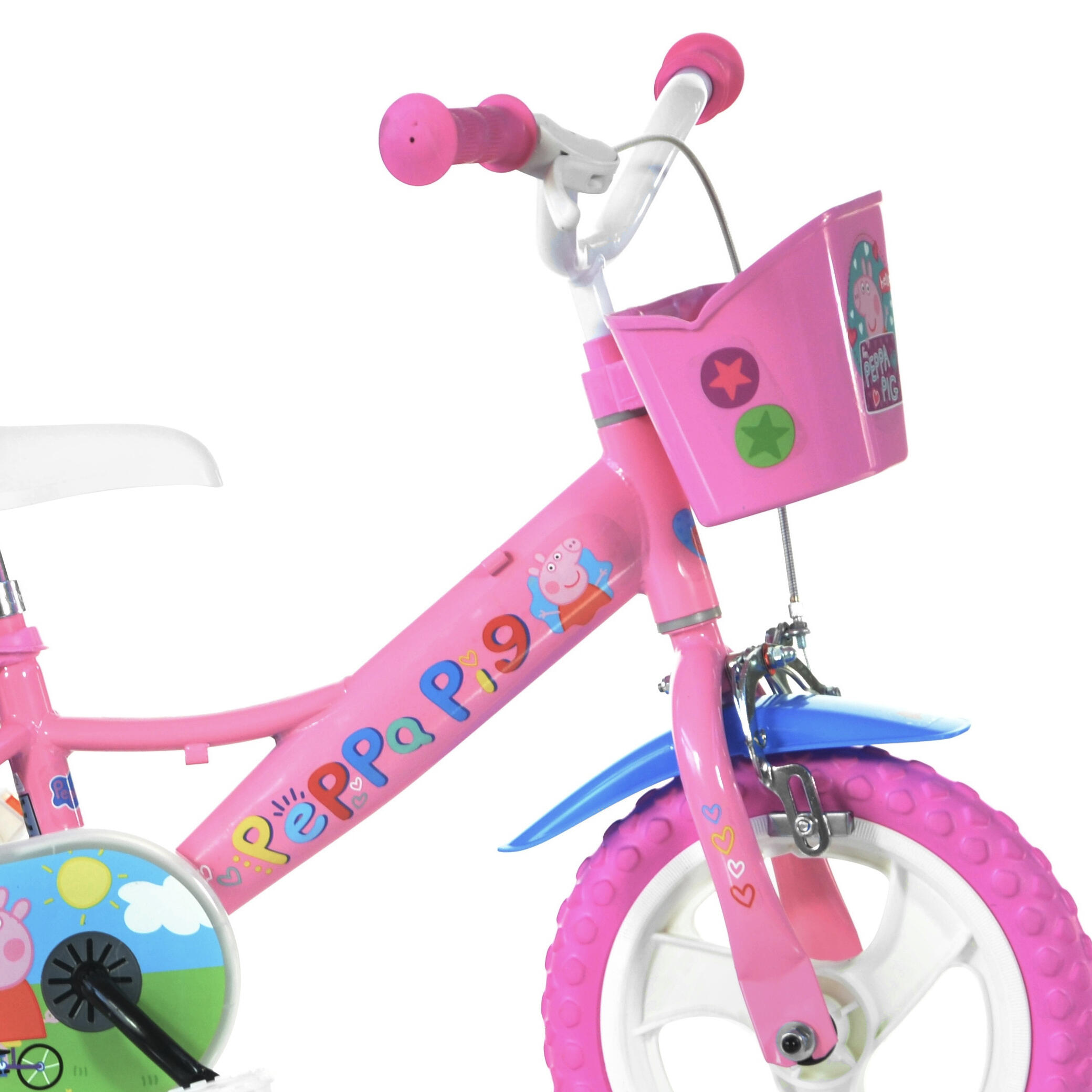 Bicicleta Niños 12 Pulgadas Peppa Pig rosado 3 años 3/4