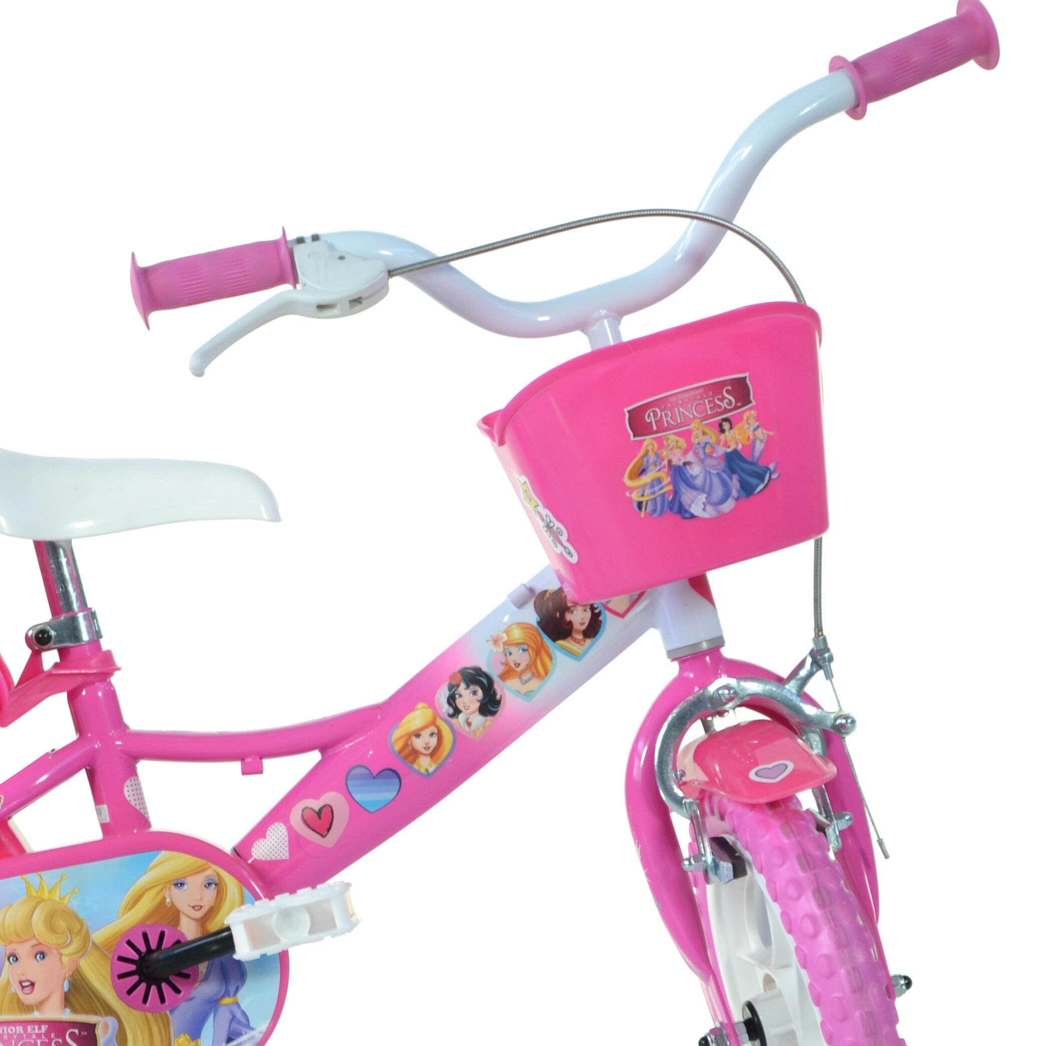 Bicicleta de Menina 12 polegadas Fairytale Princess 3 anos 3/4