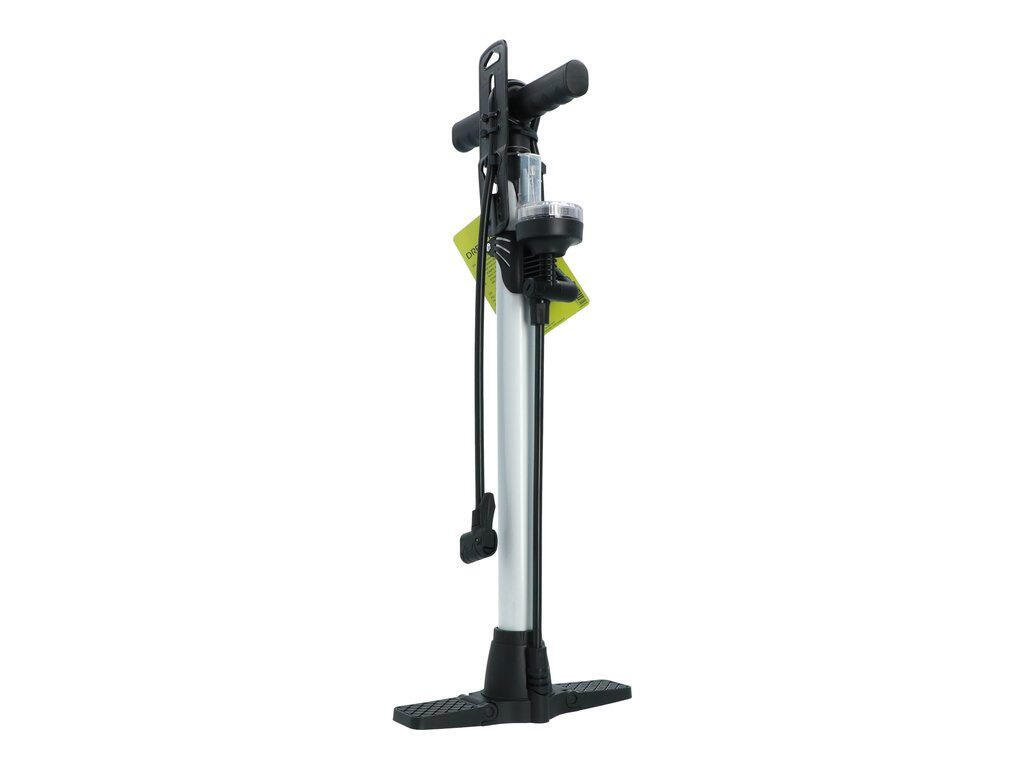 Pompe vélo Dresco 52 cm avec manomètre, têtes Presta/Schrader/Dunlop, argent. 7/7