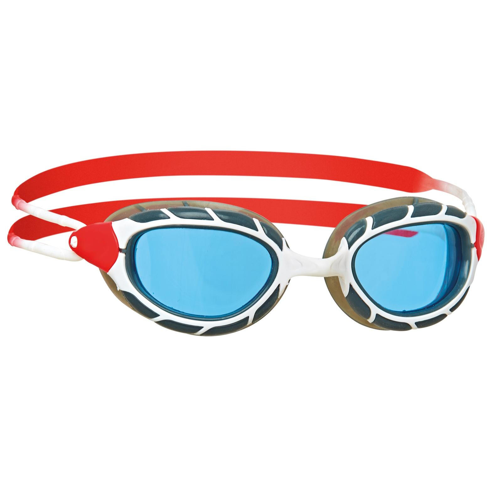 Lunettes De Natation PREDATOR Adulte (Blanc / Rouge / Bleu) 2/3