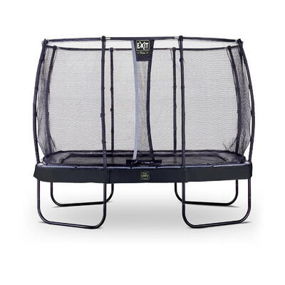 EXIT Elegant Premium Trampolin 214x366cm mit Deluxe Sicherheitsnetz - schwarz
