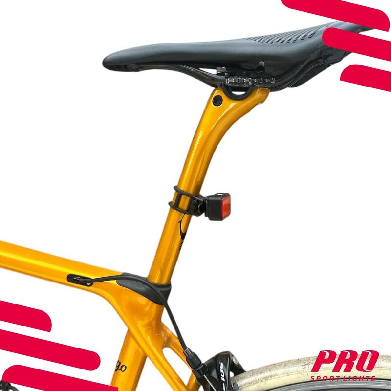 Feu arrière vélo LED avec capteur de freinage rechargeable par USB - 125 Lumens