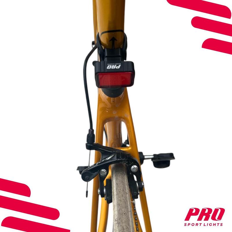 Feu arrière vélo LED avec capteur de freinage rechargeable par USB - 125 Lumens