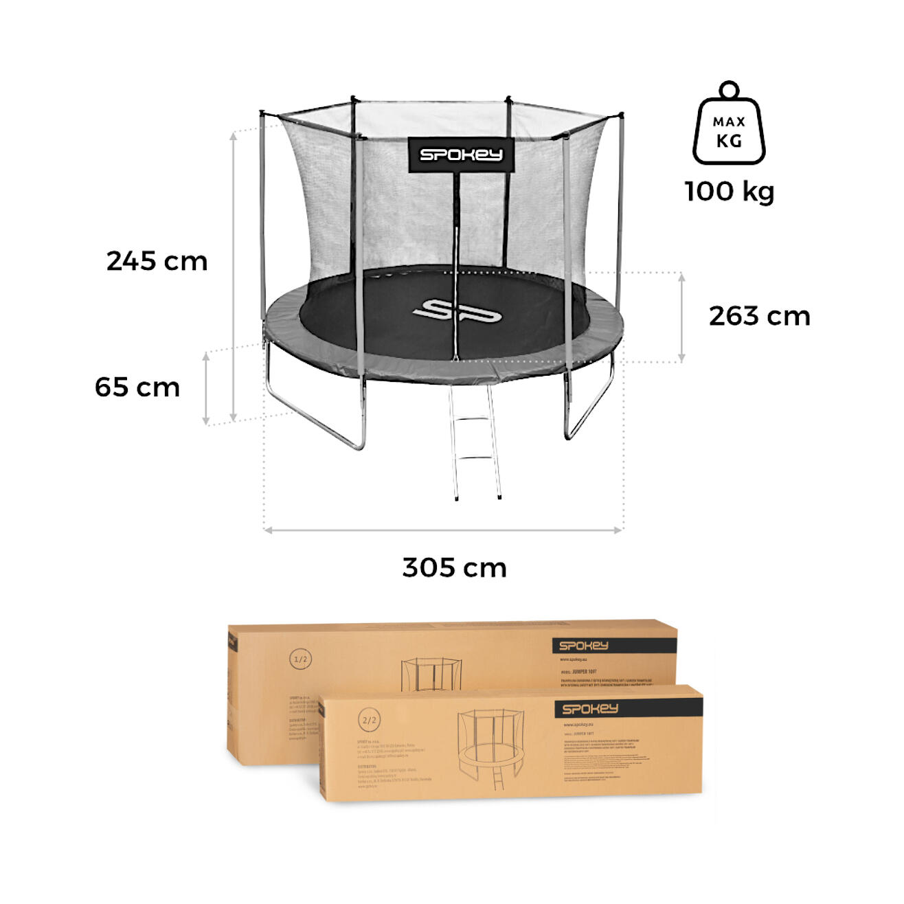 Trampolina ogrodowa Spokey JUMPER II 2/5