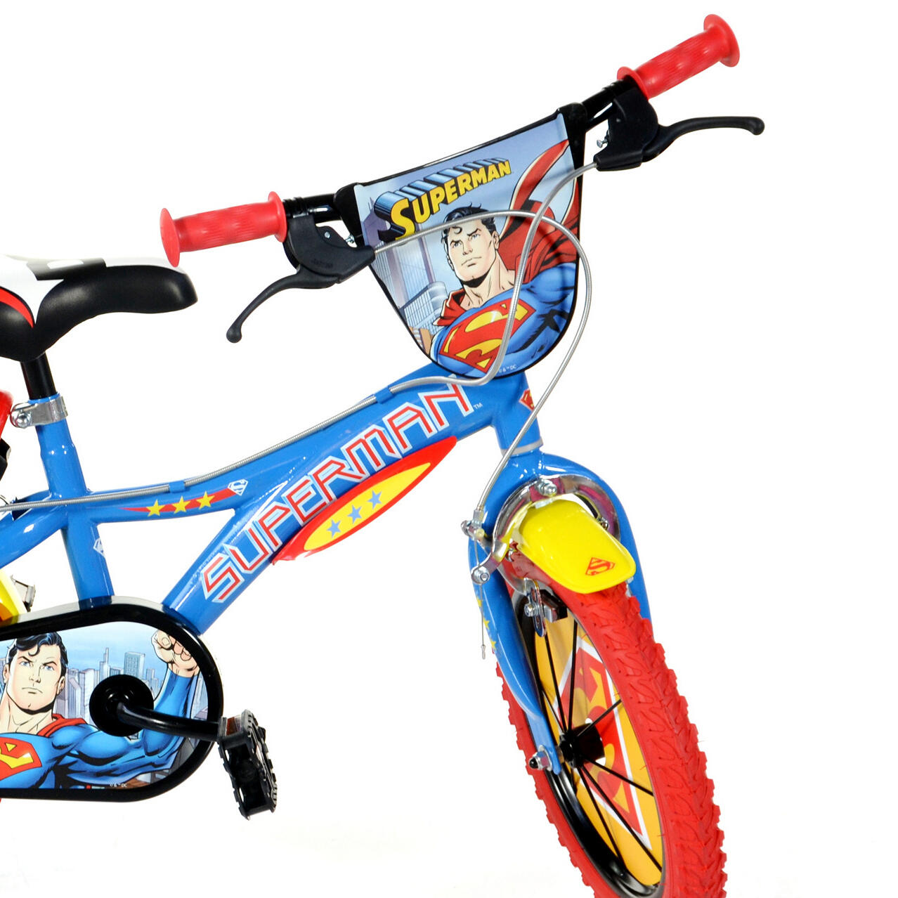 Bicicleta Niños 16 Pulgadas Superman azul 5-7 años 3/5