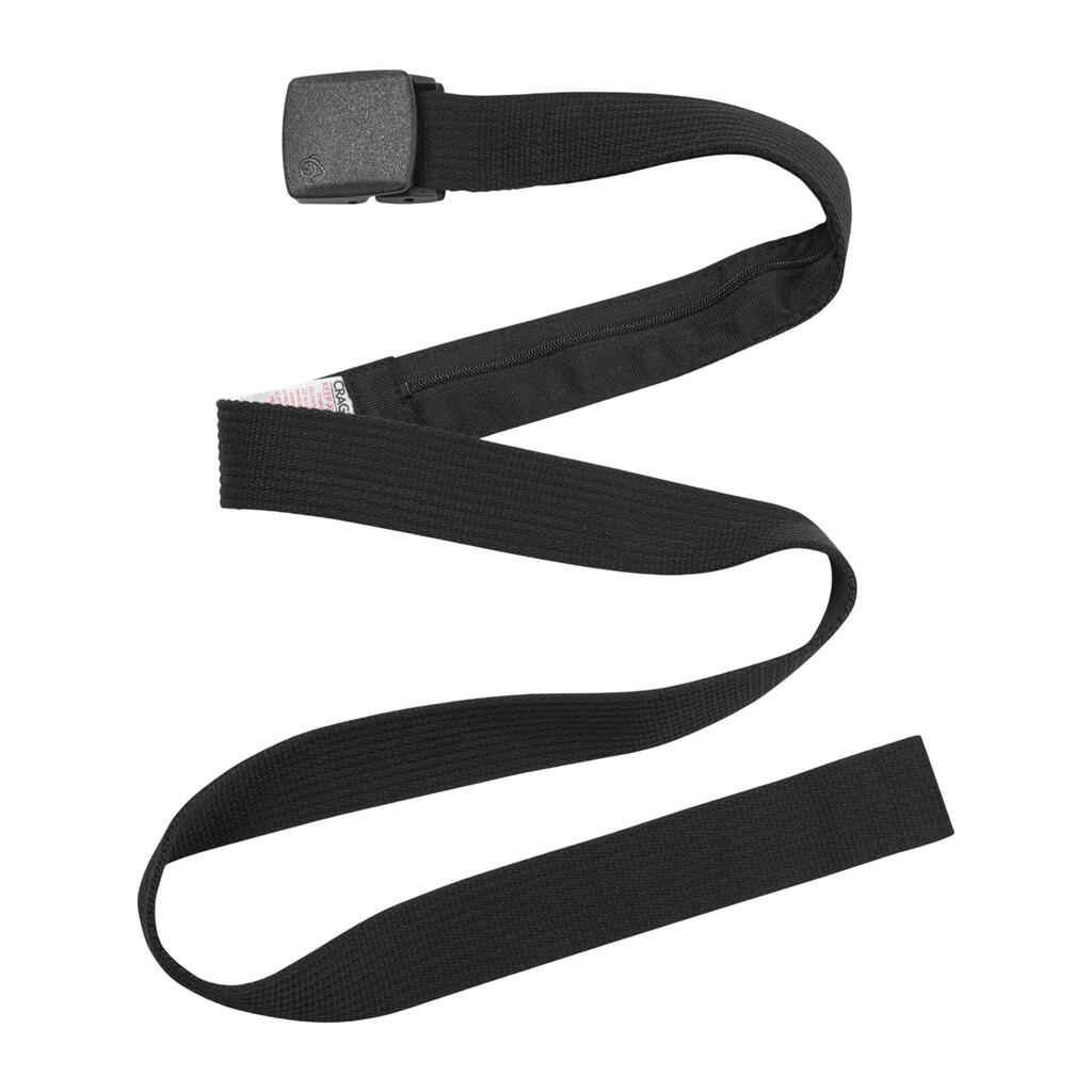 Money Webbing Waist Belt (Black)