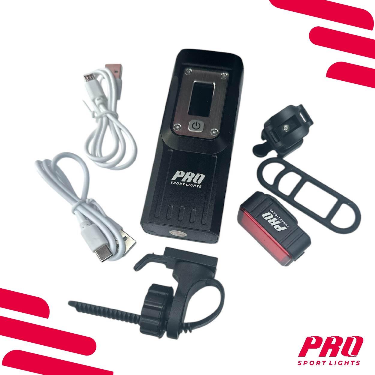 Juego de luces para bicicleta recargables por USB con LED: 2000 y 125 lúmenes 7/7