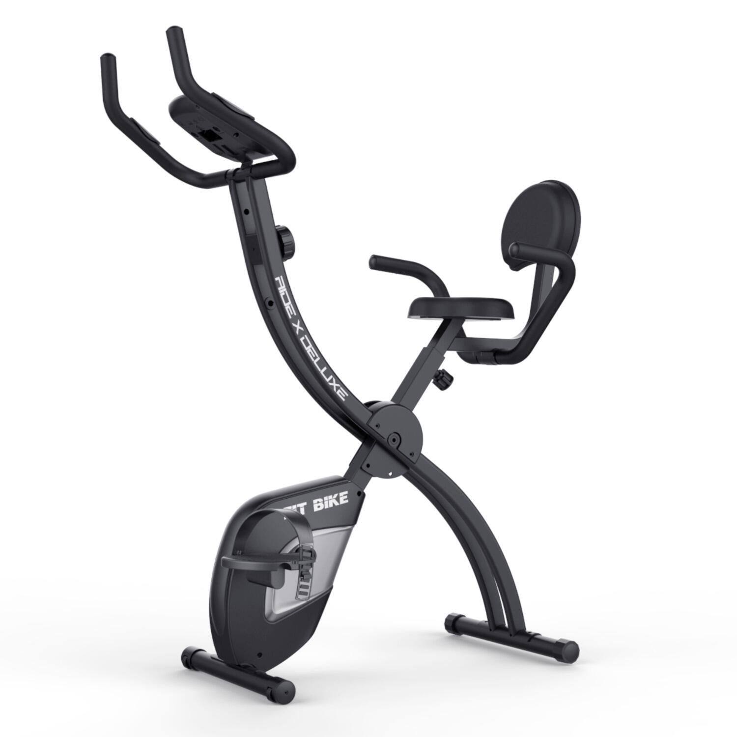Ride X Deluxe - Vélo X-Bike - Vélo d’Appartement - Capteurs de Fréquence Cardiaq 2/7