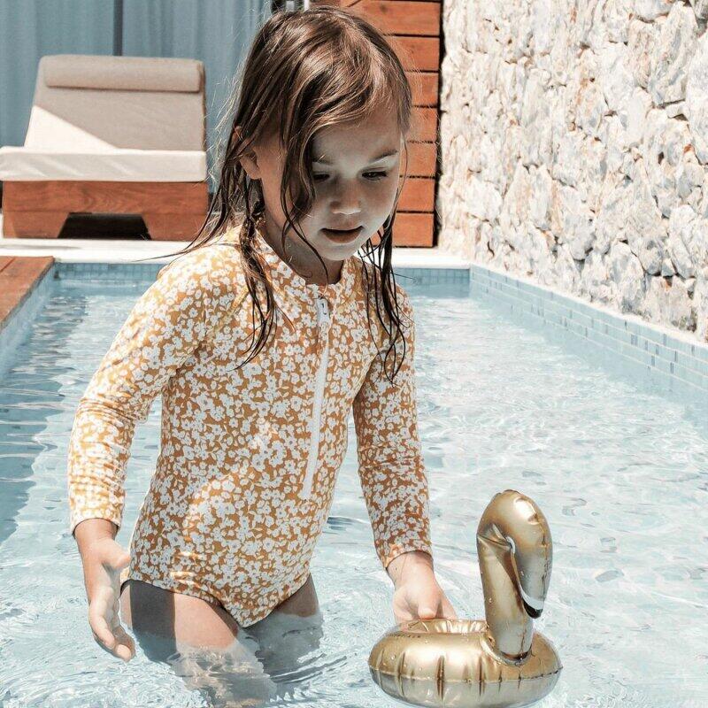 Porte-canette gonflable Swim Essentials Swan Doré 6/6