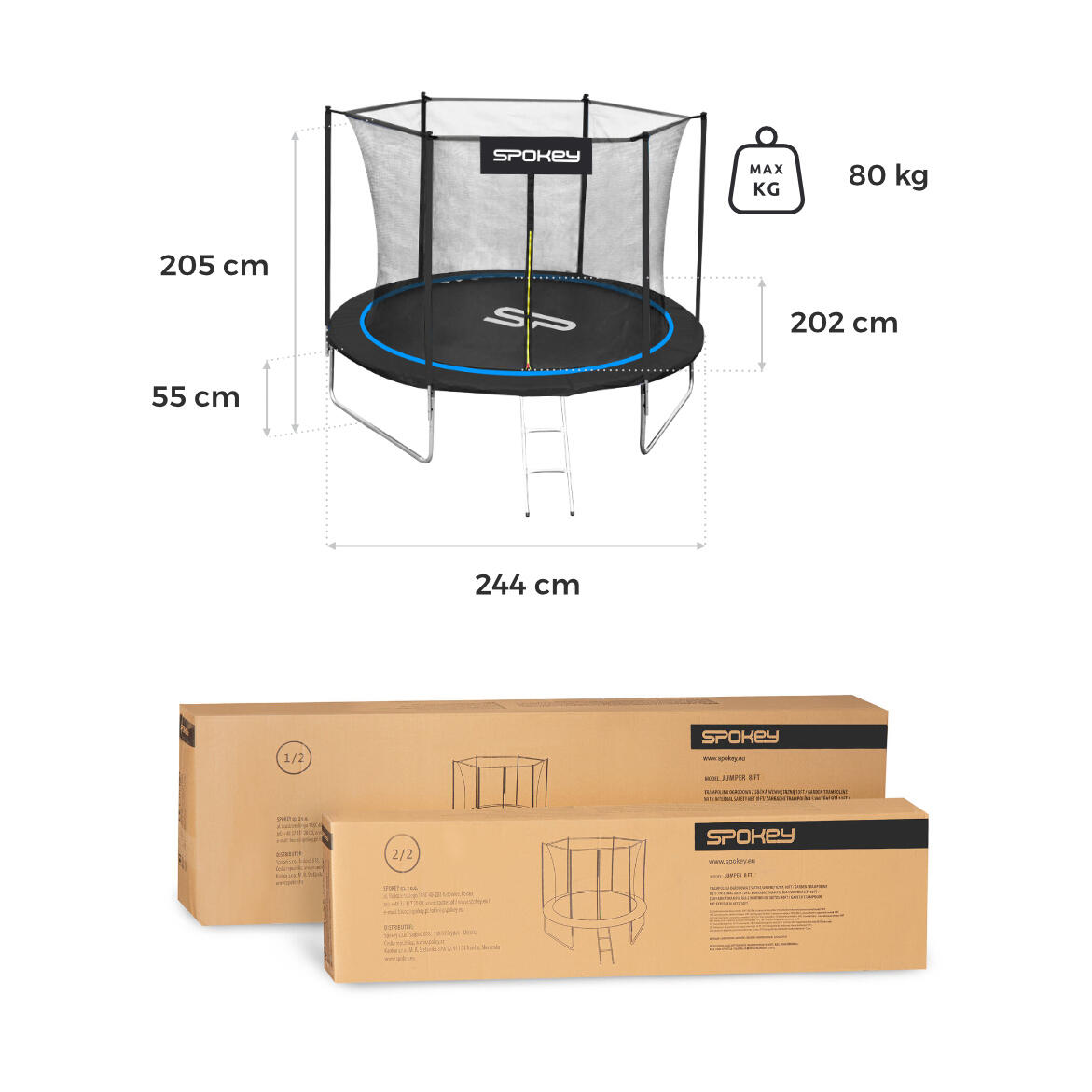 Trampolina ogrodowa Spokey Jumper 2/6