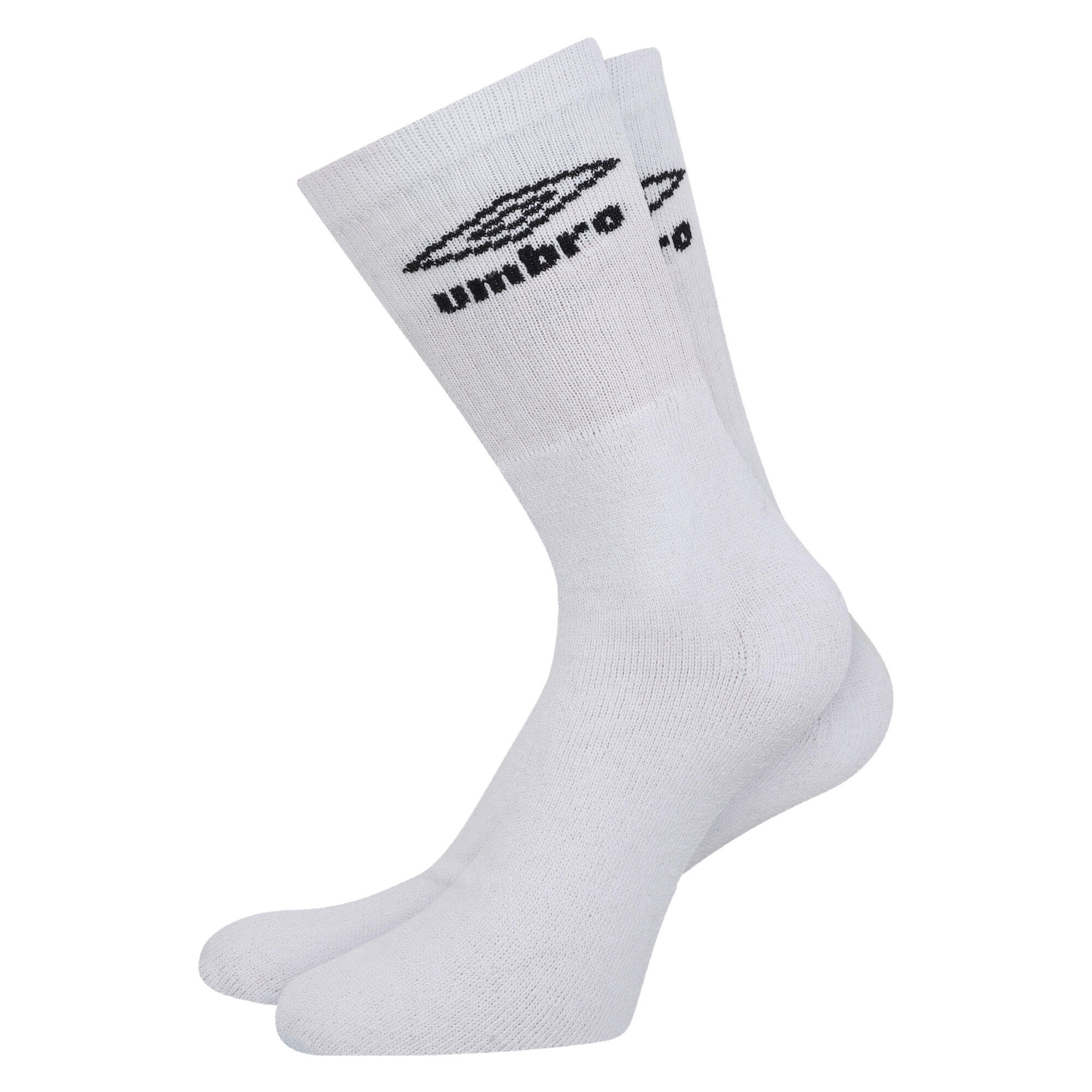 UMBRO Mens Logo Crew Socks (Pack of 3) (White)