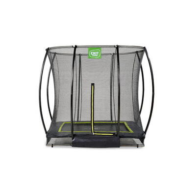 Exit silhouette inground trampoline 153x214cm met veiligheidsnet - zwart