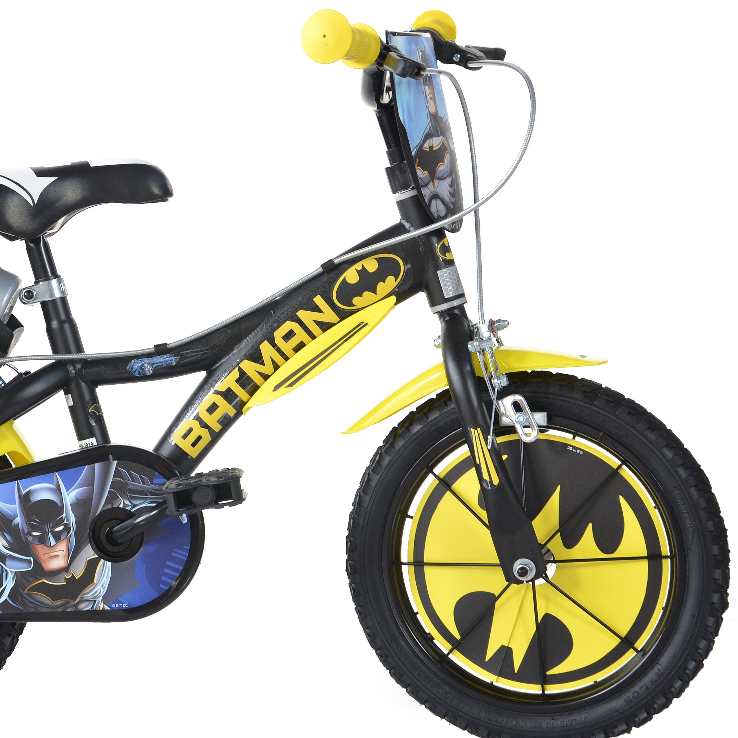Kinderfiets 14 inch 4-6 jaar Batman 3/4
