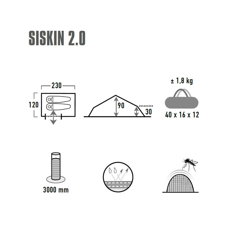 Lehký stan High Peak Siskin 2.0