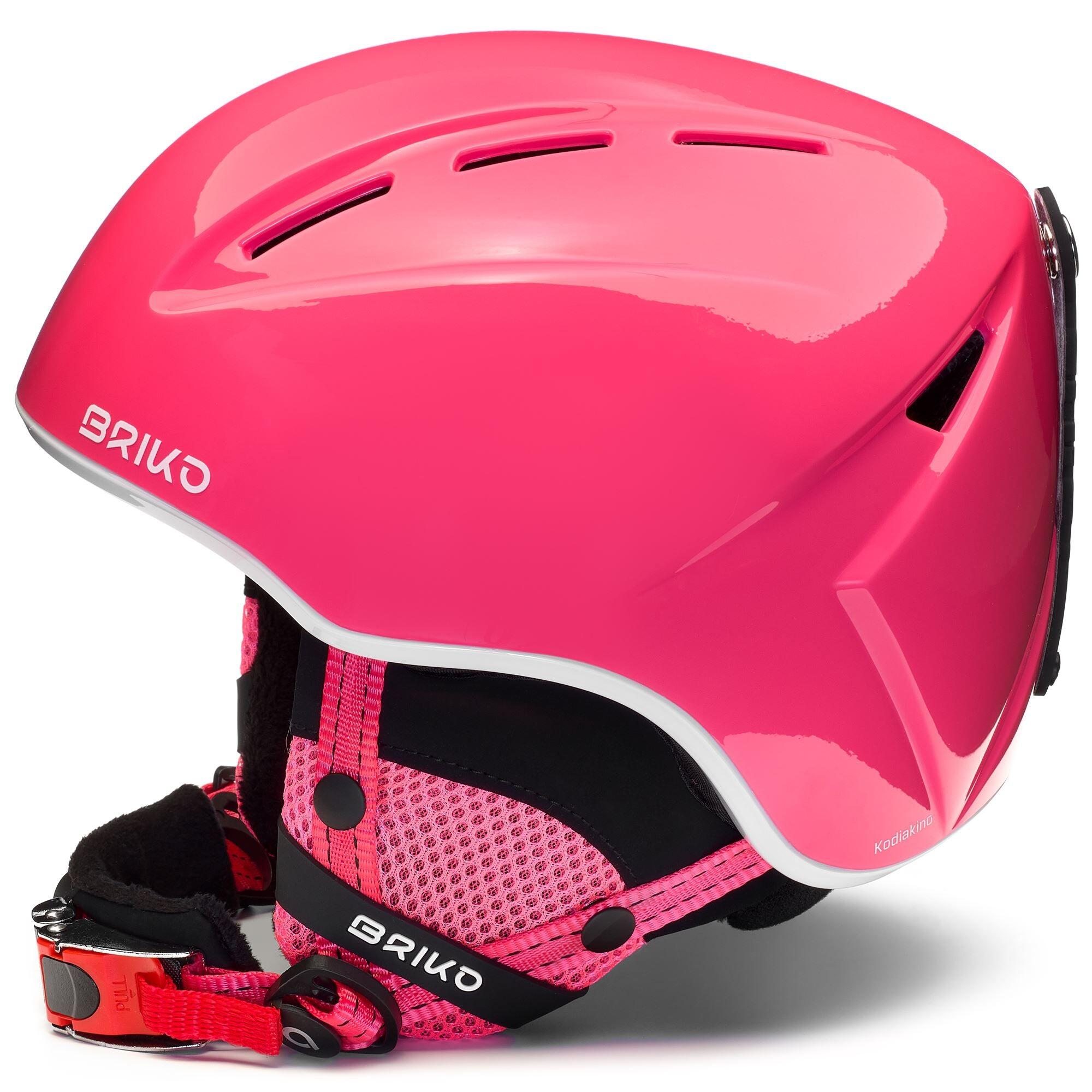 briko casco rosso da bambino in  per sport invernali 2/5