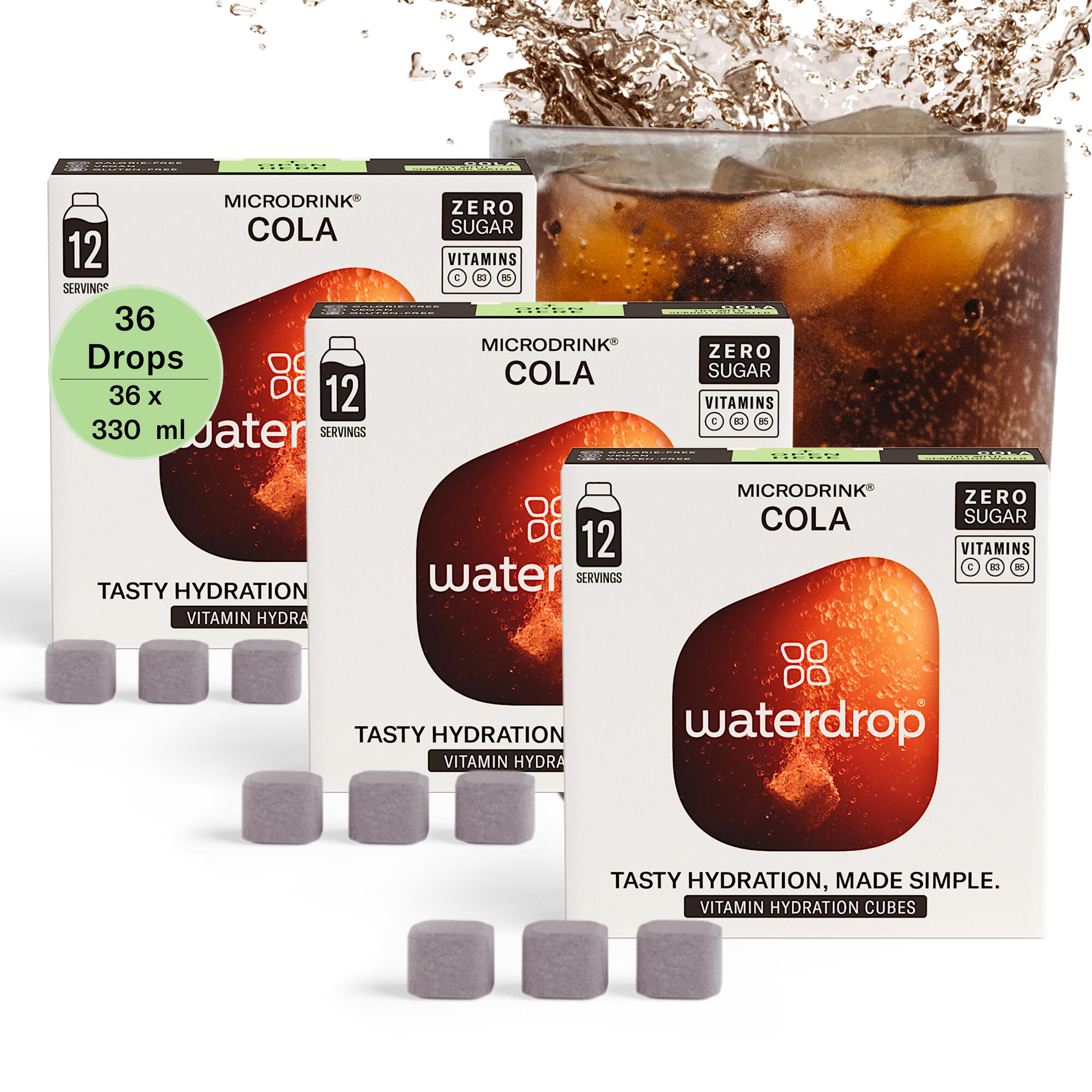 Waterdrop - Waterdrop Coffret Cola Set - Boisson Sans Sucres - 500 Ml - Decathlon