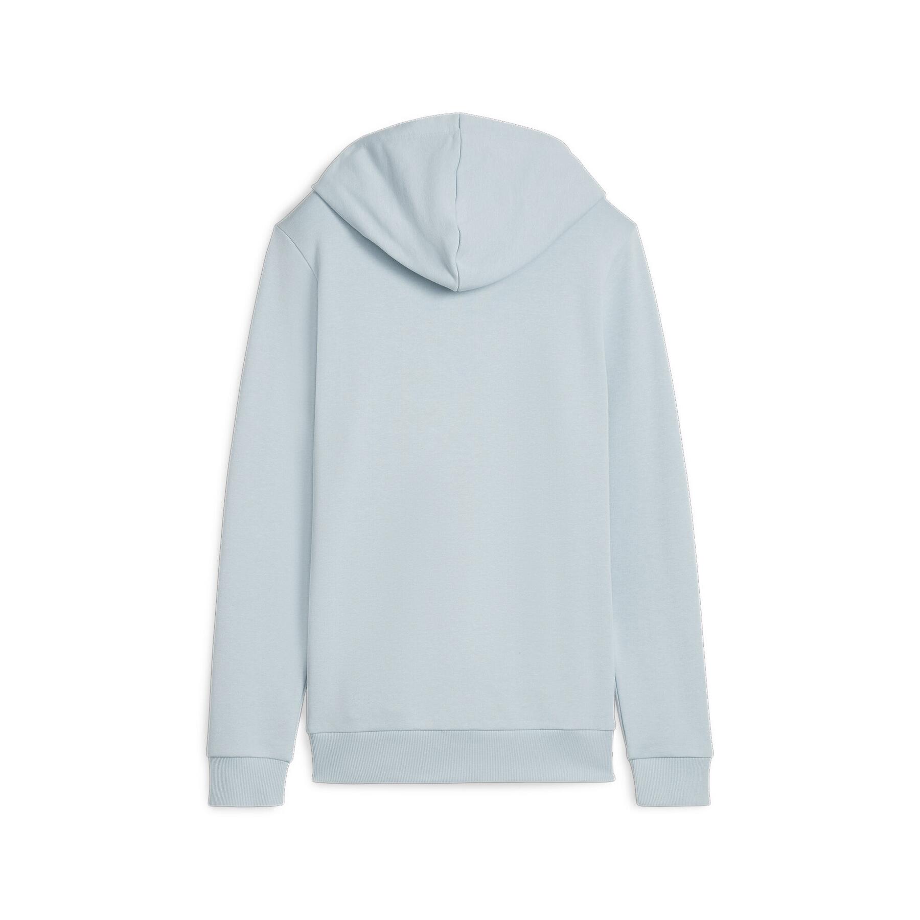 Sweat à capuche pour femme Puma ess logo hoodie Bleu 2/3