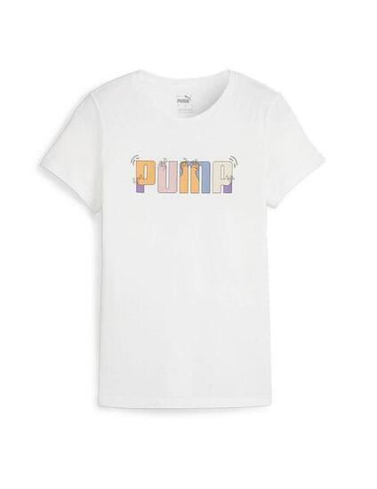 Maglia a righe da vela Puma Ess graphic bianca