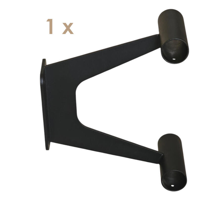 1 x Support de barres de danse classique STUDIO DUO pour doubles barres en noir
