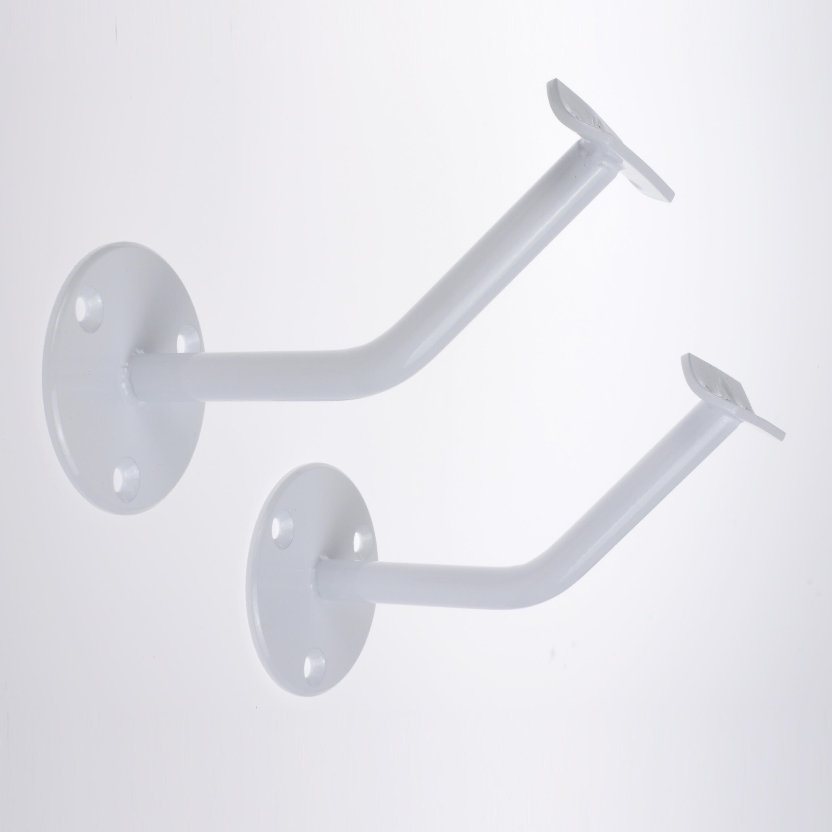 BALLETTSTANGEN MANUFAKTUR 2 x Ballettstangenhalter STANDARD aus Stahl mit 150mm Wandabstand in weiss