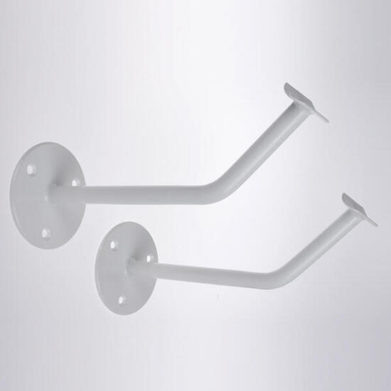 2 x Support de barre de danse classique STANDARD en acier en blanc, 200mm