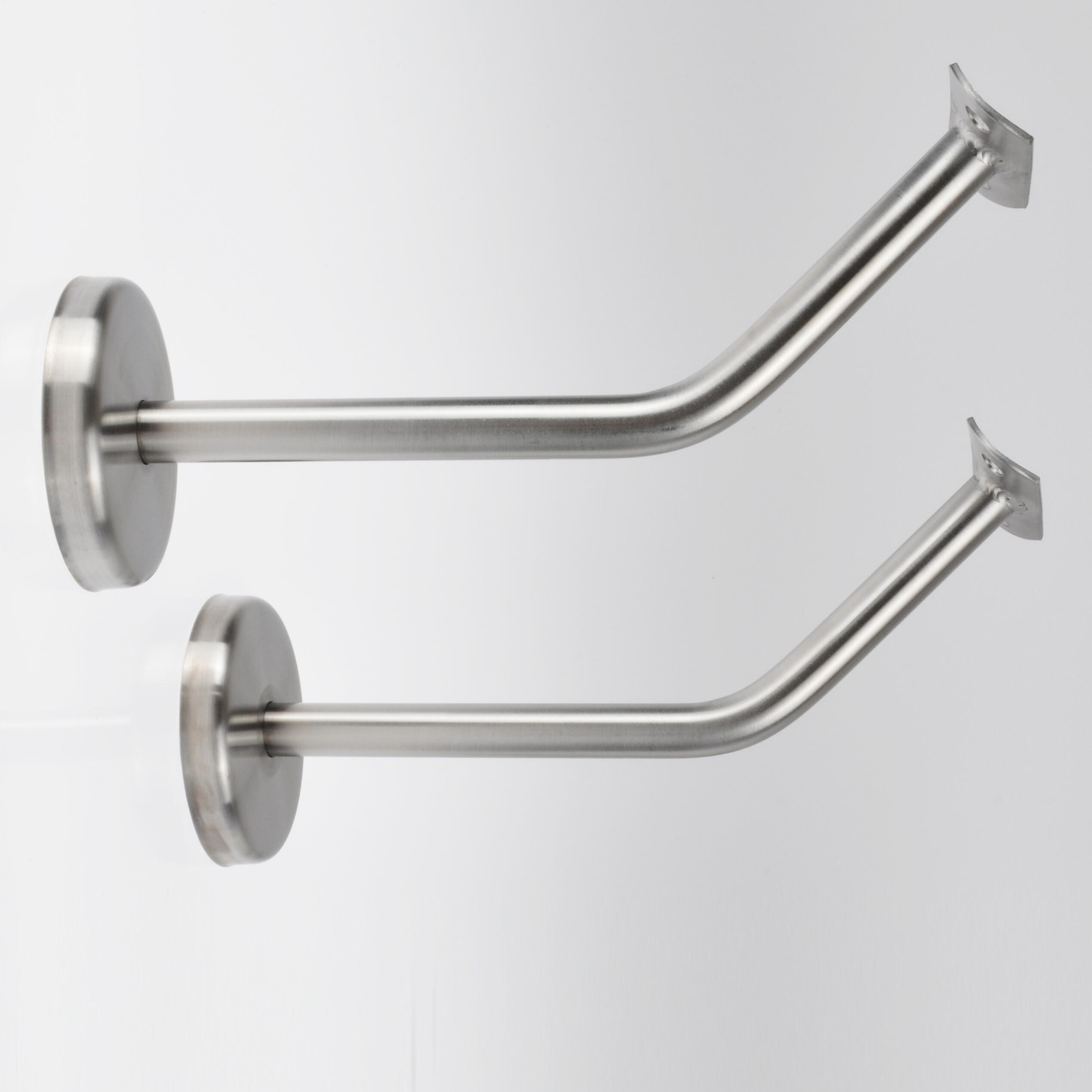 BALLETTSTANGEN MANUFAKTUR 2 x Halter PROFI mit einf. Befestigung, 200mm Wandabstand in Edelstahl