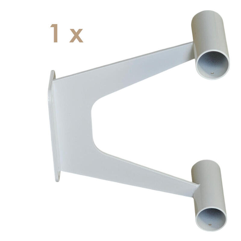 1 x Support de barres de danse classique STUDIO DUO pour doubles barres en blanc