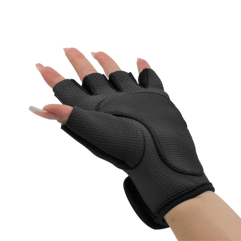 Mănuși ciclism XQ Max, fără degete, negru, închidere cu velcro, mărime L/XL