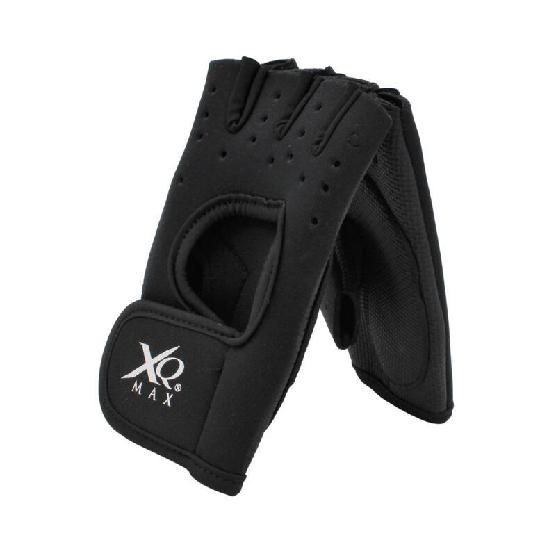 Mănuși ciclism XQ Max, fără degete, negru, închidere cu velcro, mărime L/XL