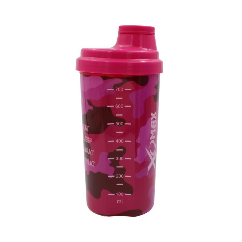 Shaker Eat Sleep Squat Repeat, Koopman, culoarea roz, 700ml