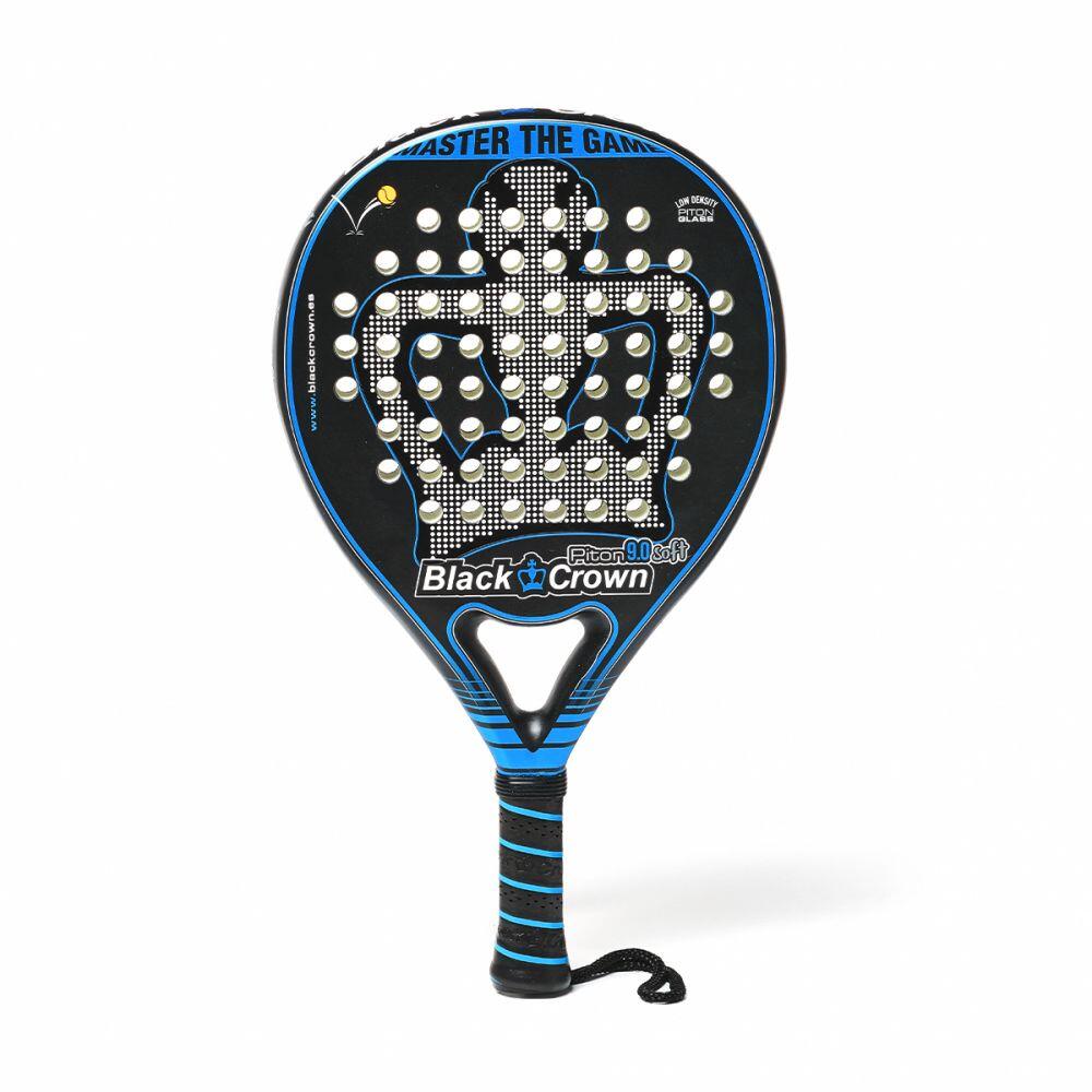 raquete de padel piton 9.0 soft black crown