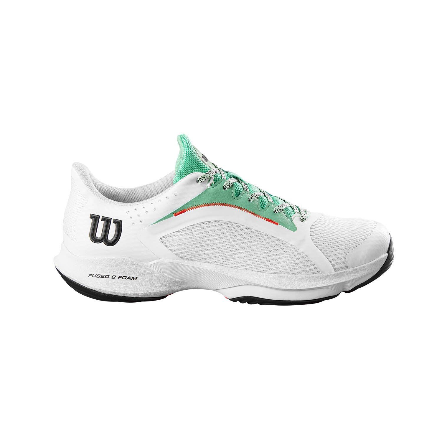 Wilson - Chaussures Femme Wilson Hurakn 2.0 Wrs331180 Blanc Et Vert - Chaussures De Sport - Blanc - 40,5 - Decathlon