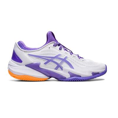 Asics Court Ff 3 Clay In Weiss Und Lila Für Damen