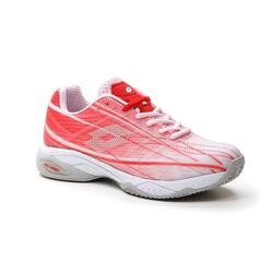 Chaussures Femme Lotto Mirage 300 Cly Blanc Et Rose 2107409fm